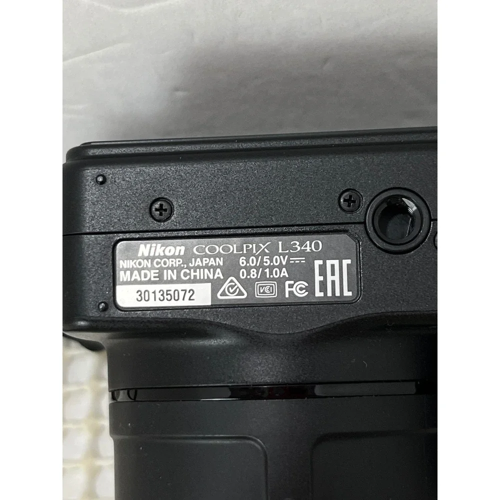 Nikon Coolpix L340 DigitalCamera Optical Zoom‎ Black-NOT WORKING-parts only